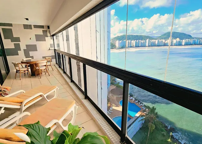 Ap Vista Espetacular - Praia Das Asturias - Beach Host Guarujá